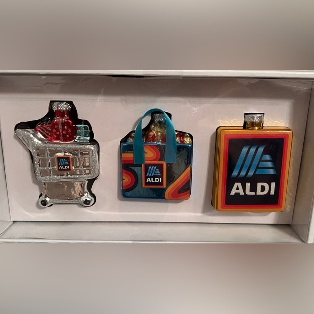 Set of 3 Aldi Ornaments